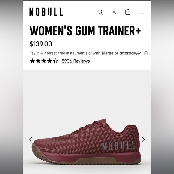 NOBULL NEW never warn IN ORIGINAL BOX WOMEN'S GUM TRAINER+ - Picture 2 of 9
